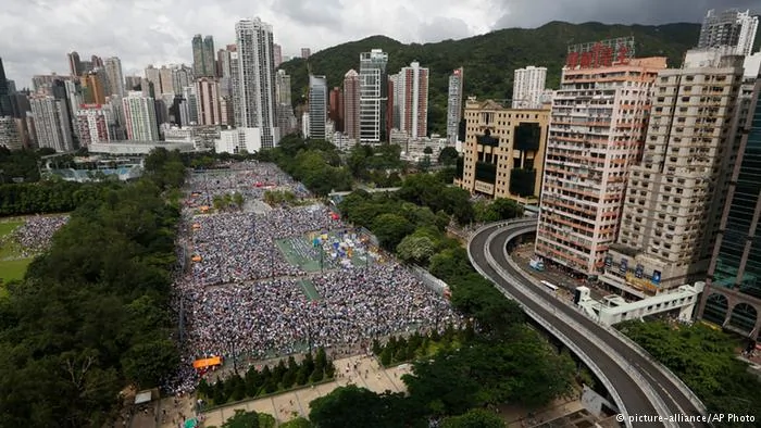 Pro-demokratische Demonstration in Hongkong01.07.2014