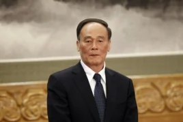 2012年11月15日中共新常委之一王岐山在記者見面會上