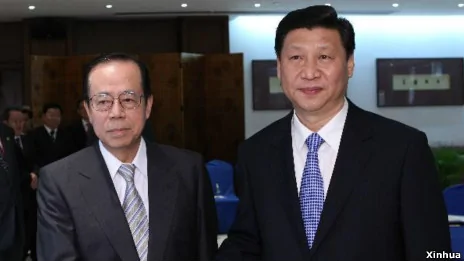日本前首相福田康夫与中共国家主席习近平曾于2013年4月7日在海南博鳌亚洲论坛会晤（资料照片）