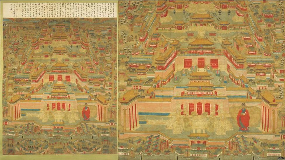 图辑:“大明王朝”三百年文物到苏格兰 “金蝉玉叶”手工精致