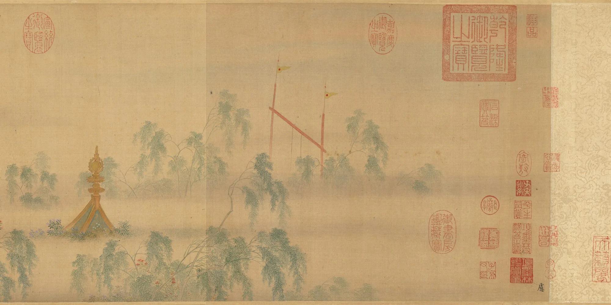中国十大传世名画:明•仇英•《汉宫春晓图》