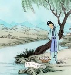 伍子胥祭拜浣纱女