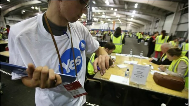 蘇格蘭獨立公投首批點票結果出爐