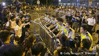 China Hongkong Demonstration der Demokratiebewegung Polizei