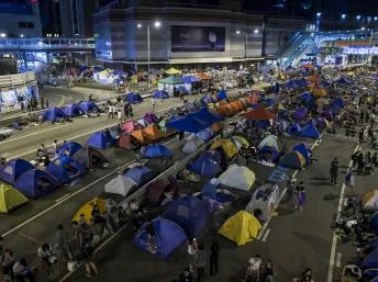 10月12日持续的香港示威
