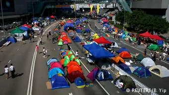 Studentenprotest in Hongkong Occupy Central12.10.2014