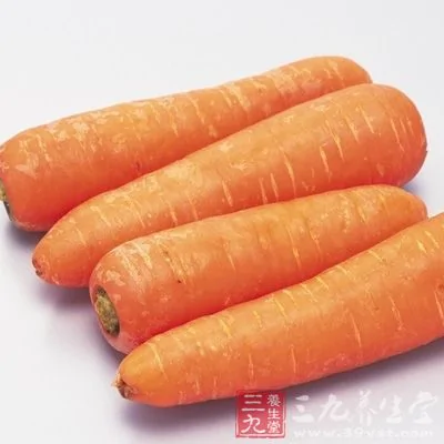 胡萝卜含有极为丰富的胡萝卜素