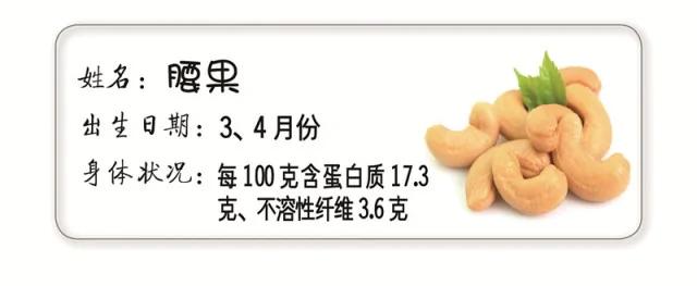 坚果家族的“健康档案”