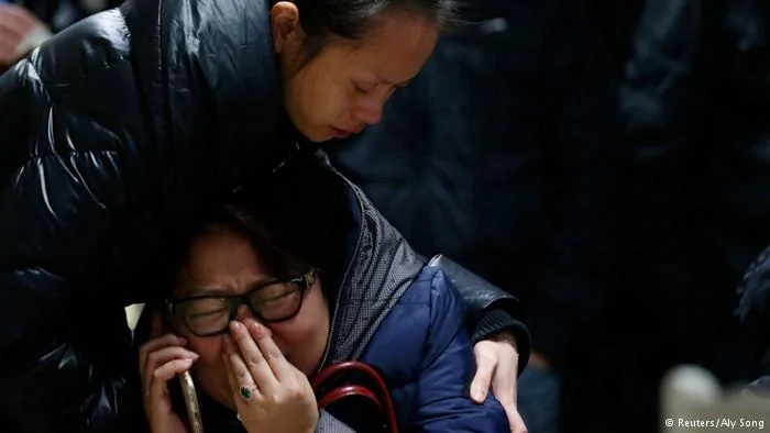 Schanghai China Massenpanik während Silvesterfeier Trauer1. Jan.2015