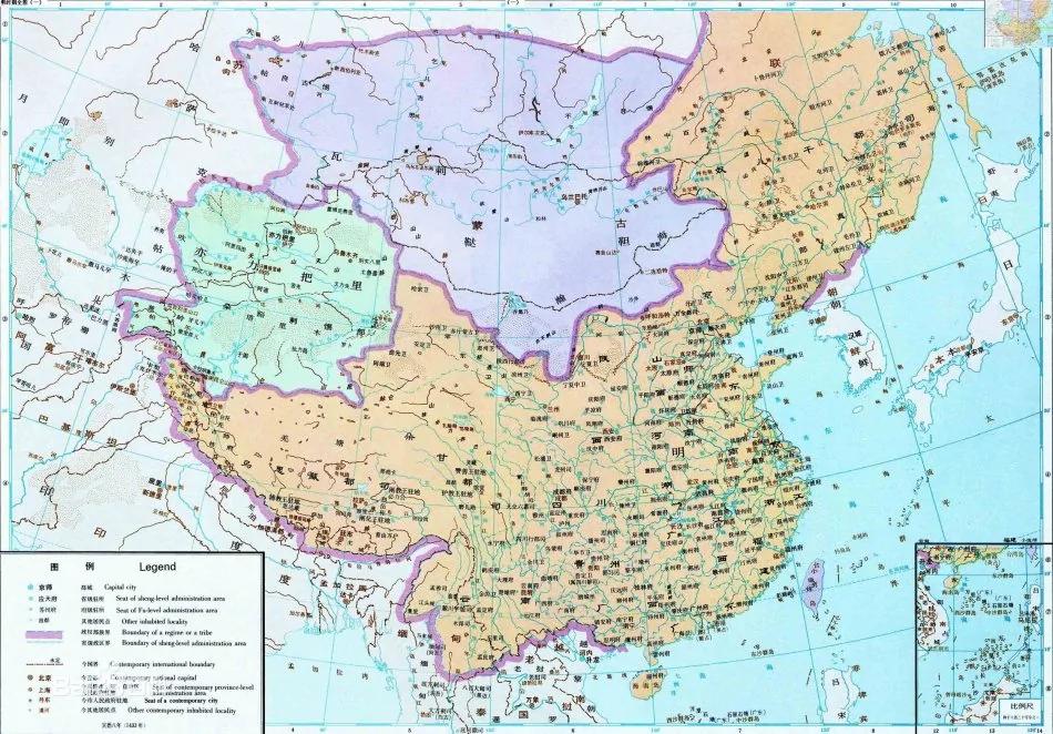 名正则言顺:中国历朝国号的由来及其疆域图