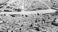 东京被轰炸之后空照