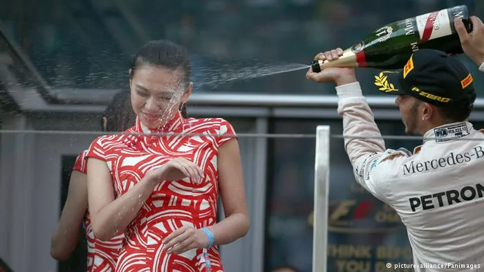 China Shanghai International Circuit podium- Lewis Hamilton