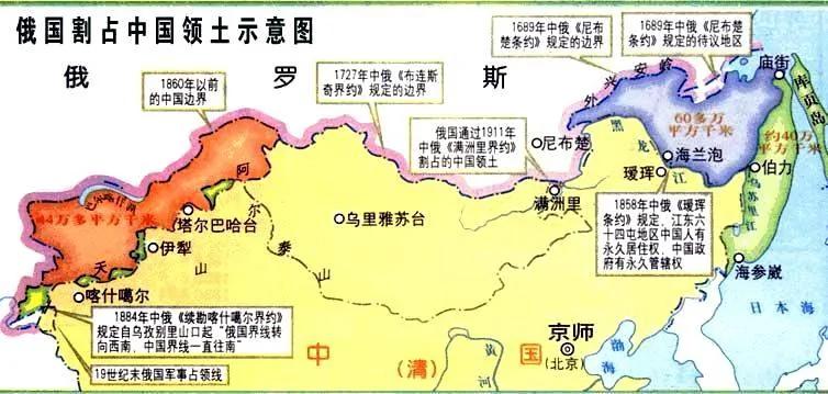 看看俄罗斯对中国的百年侵略