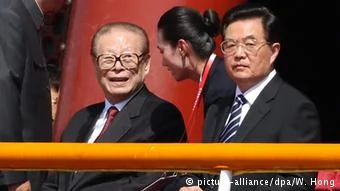China Militärparade in Peking70. Jahrestag Ende2. Weltkrieg Bildergalerie Jiang Zemin Hu Jintao