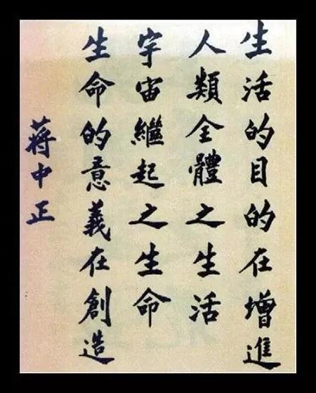 技法精到 法度严谨 -- 观蒋介石书法