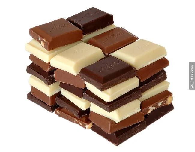 10.巧克力的香味會增加腦波中放鬆的電波。