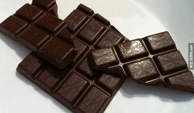 16.吃黑巧克力能幫助你在低對比度情況下的視力。