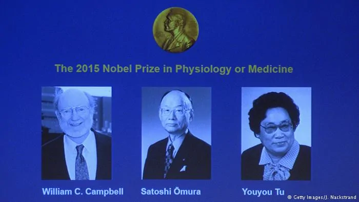 Nobelpreis2015 Medizin William C. Campbell Satoshi Omura Youyou Tu