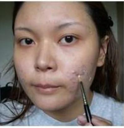 素颜真有点不忍直视呢 但是 化完妆后连她亲妈都认不出!