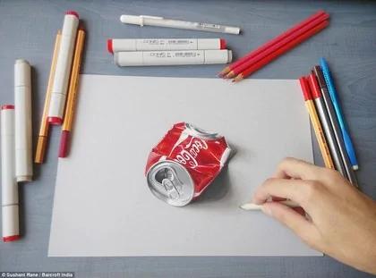 纸上一颗栩栩如生 3D鸡蛋 让印度大学生爆红