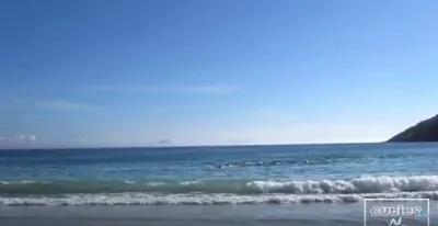 他原本只想拍拍大海的美景,不料却拍到了罕见而惊险的画面