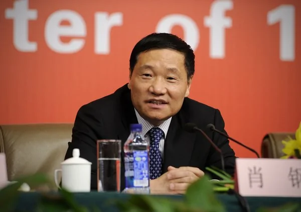 2012年，当时担任中国证监会主席的肖钢。