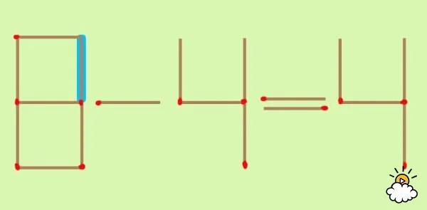 动一根火柴这个“6+4=4”算式就会正确 你能看出3种解法吗?