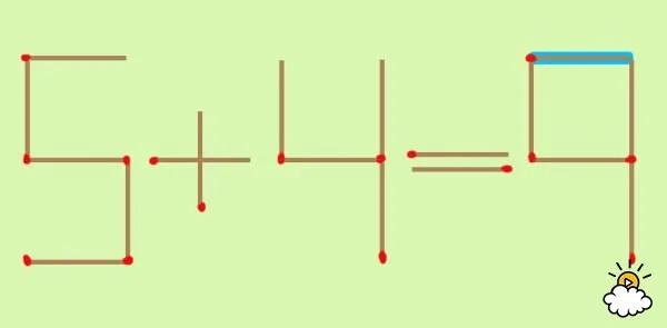 动一根火柴这个“6+4=4”算式就会正确 你能看出3种解法吗?