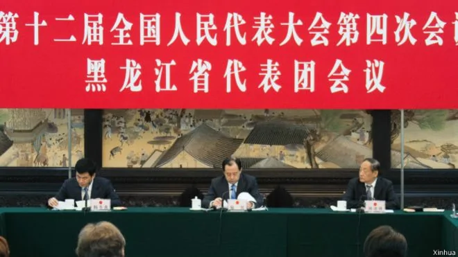 3月6日，十二屆全國人大四次會議黑龍江代表團小組會議向媒體開放。