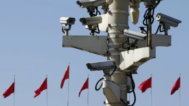 天安門廣場上的監控攝像頭