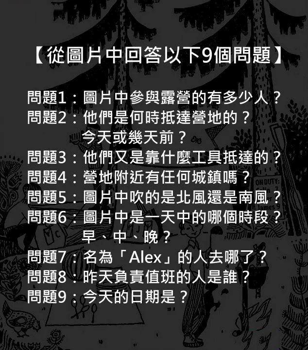 一张图“9个问题”,难度超高的逻辑推理