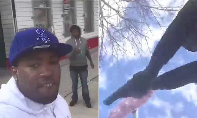 这绝非恶搞!他在街头玩直播时,竟录下自己被连击16枪的惊险一幕!图