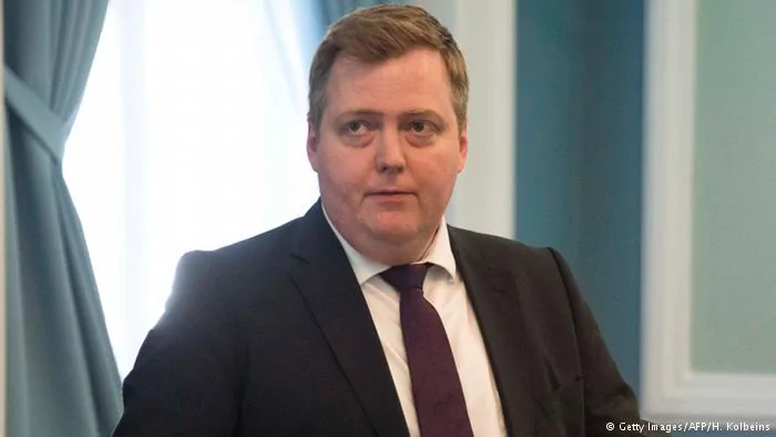 Island Premier Sigmundur David Gunnlaugsson in Reykjavik