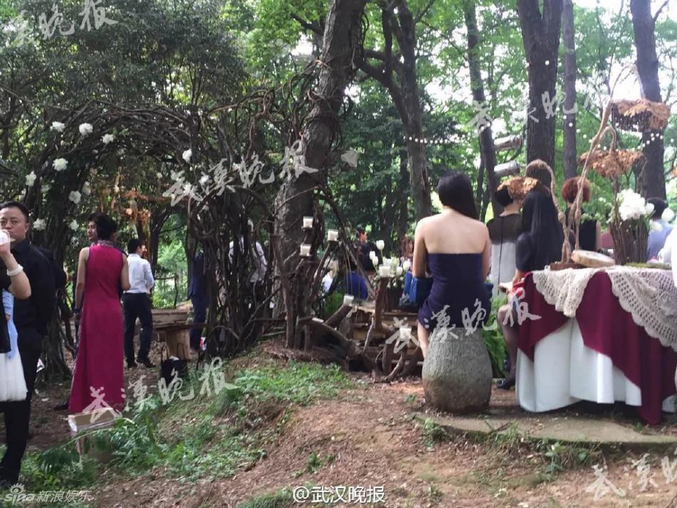 撒贝宁婚礼现场曝光 新娘礼服凹凸有致