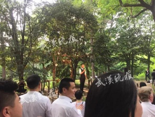 撒贝宁婚礼现场曝光 新娘礼服凹凸有致