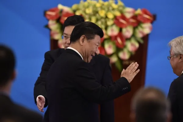 習近平4月28日在北京出席亞洲相互協作與信任措施會議第五次外長會議。(IORI SAGISAWA/AFP/Getty Images)