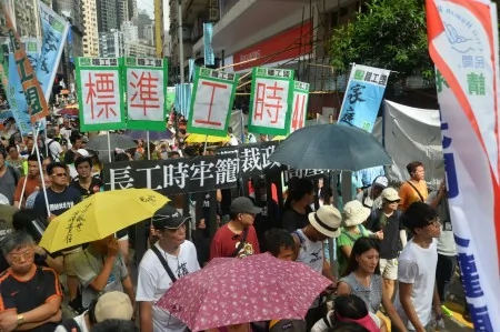 2016年7月1日，香港舉行七．一大遊行。（宋祥龍／大紀元）