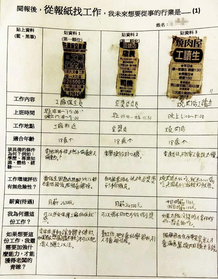 这位国小老师不得了!这份学习单,全台湾疯传了