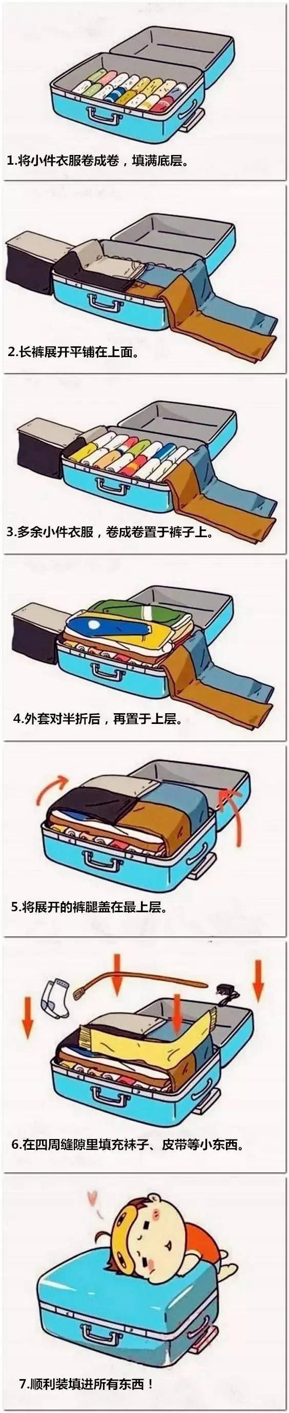 衣服最好这样叠,后悔没有早知道!GIF