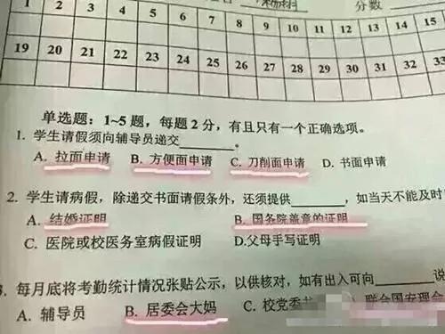 别再吐槽英文难了!老外的中文试卷,笑哭你!