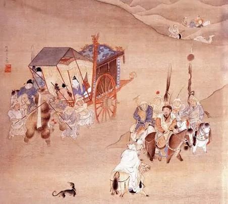 汉元帝刘奭与昭君出塞
