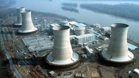 核泄漏事故後的美國三哩島核電站。（縱覽中國配圖）