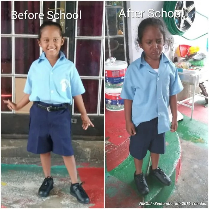 1 Before School Happy To Attend2 After School