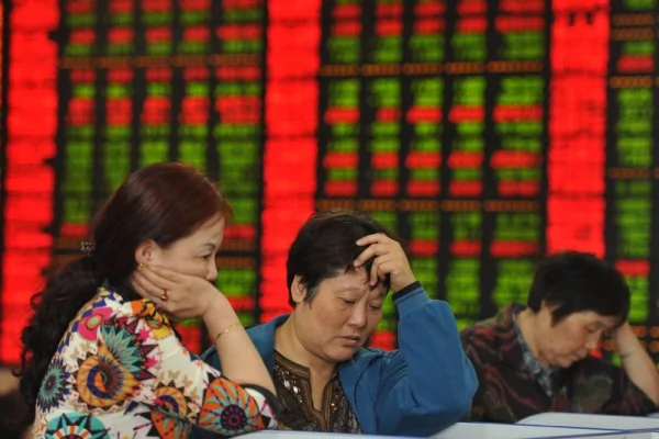 中國股市。(AFP)