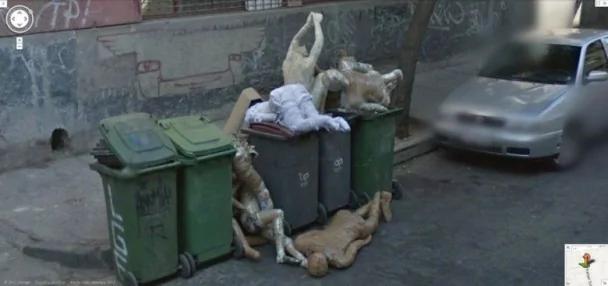 诡异!Google街景软件捕捉到奇怪景象 组图