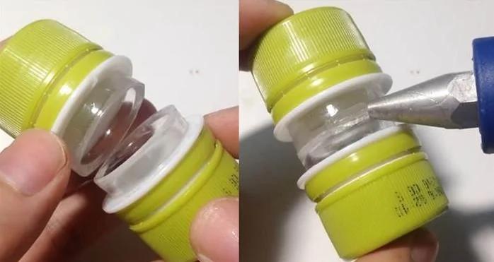 把“两个废弃瓶盖”黏在一起 接着你就会发现惊奇!!知道的人现在都立马动作做了!