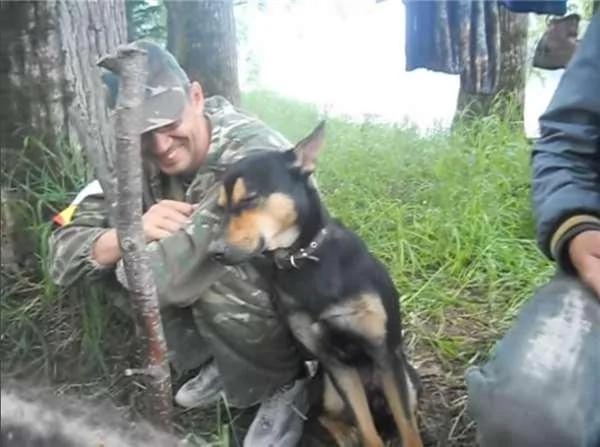 军犬强打精神硬撑 阿兵哥看到它东倒西歪的萌样…