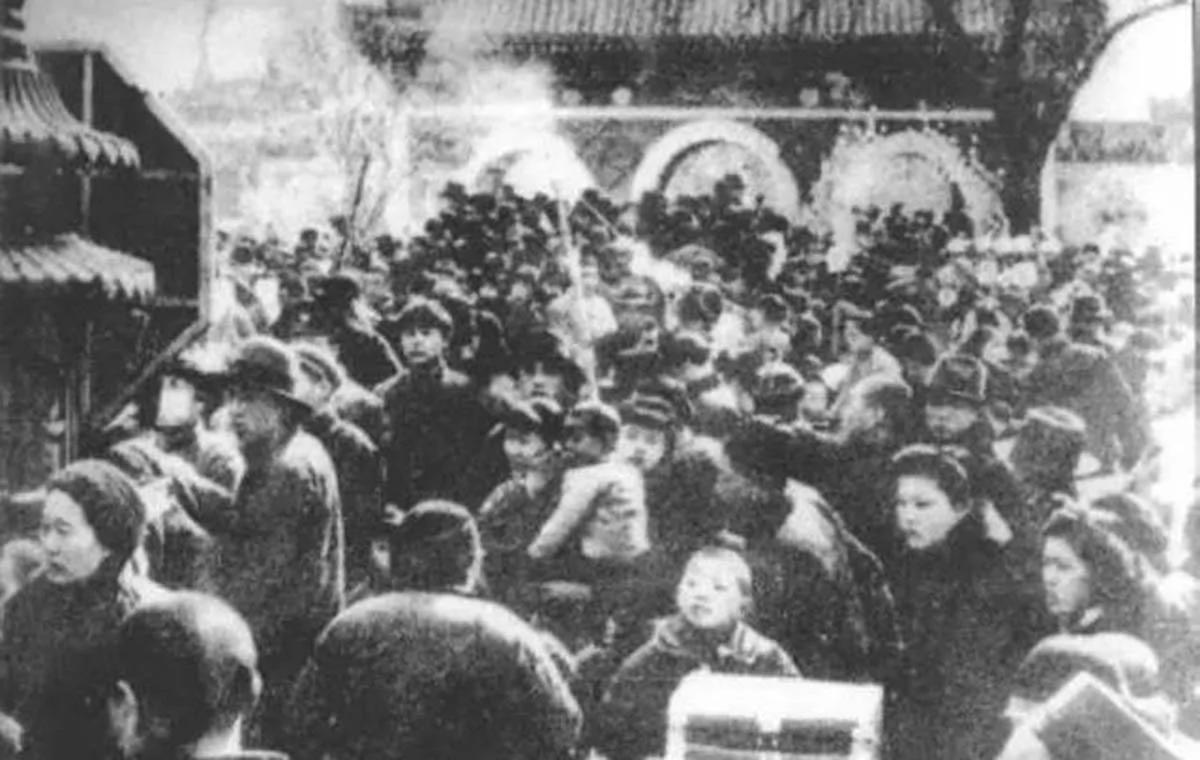 老照片告诉你100年前中国人过年什么样