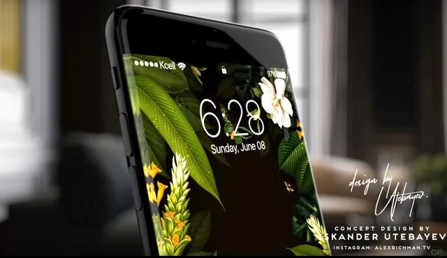 双曲屏iphone 8概念设计主镜头跑中间去了 阿波罗新闻网