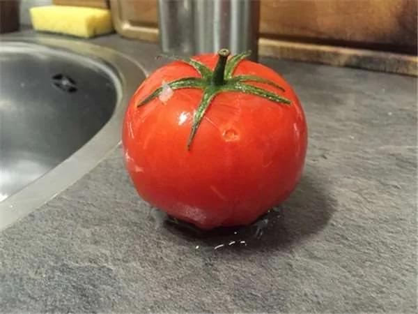 番茄放冷冻库冻成石头!退冰之后竟会有这样的神奇变化…